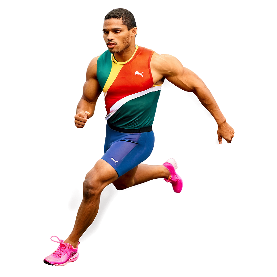 Track And Field Runner Png 75