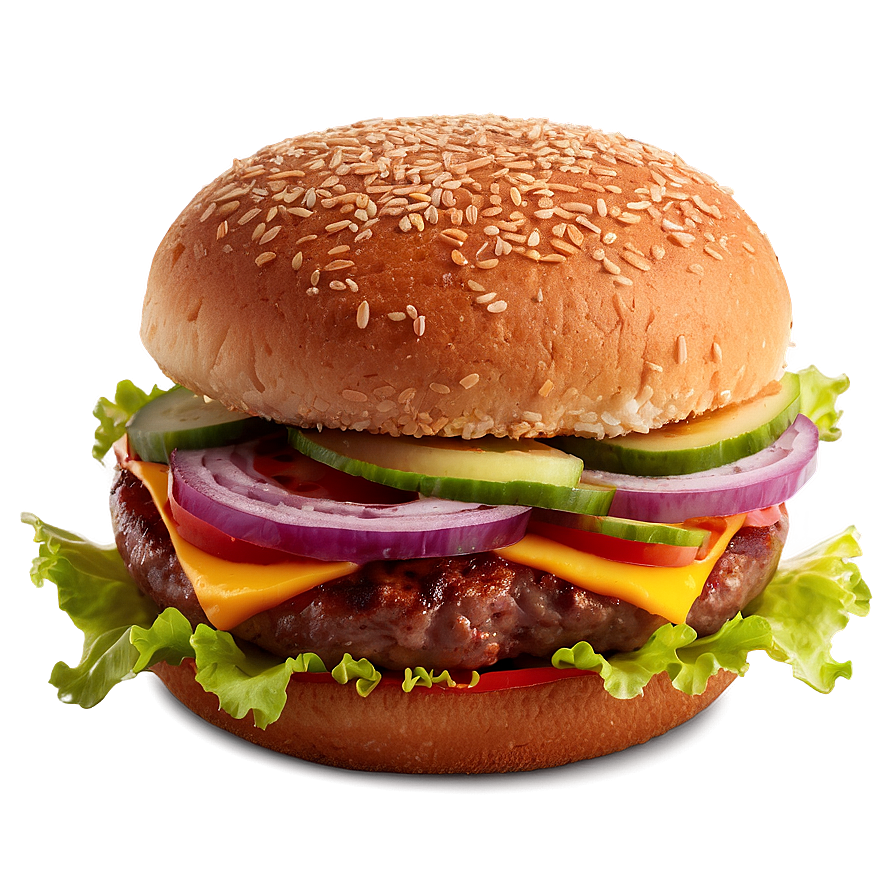 Traditional American Hamburger Png 46