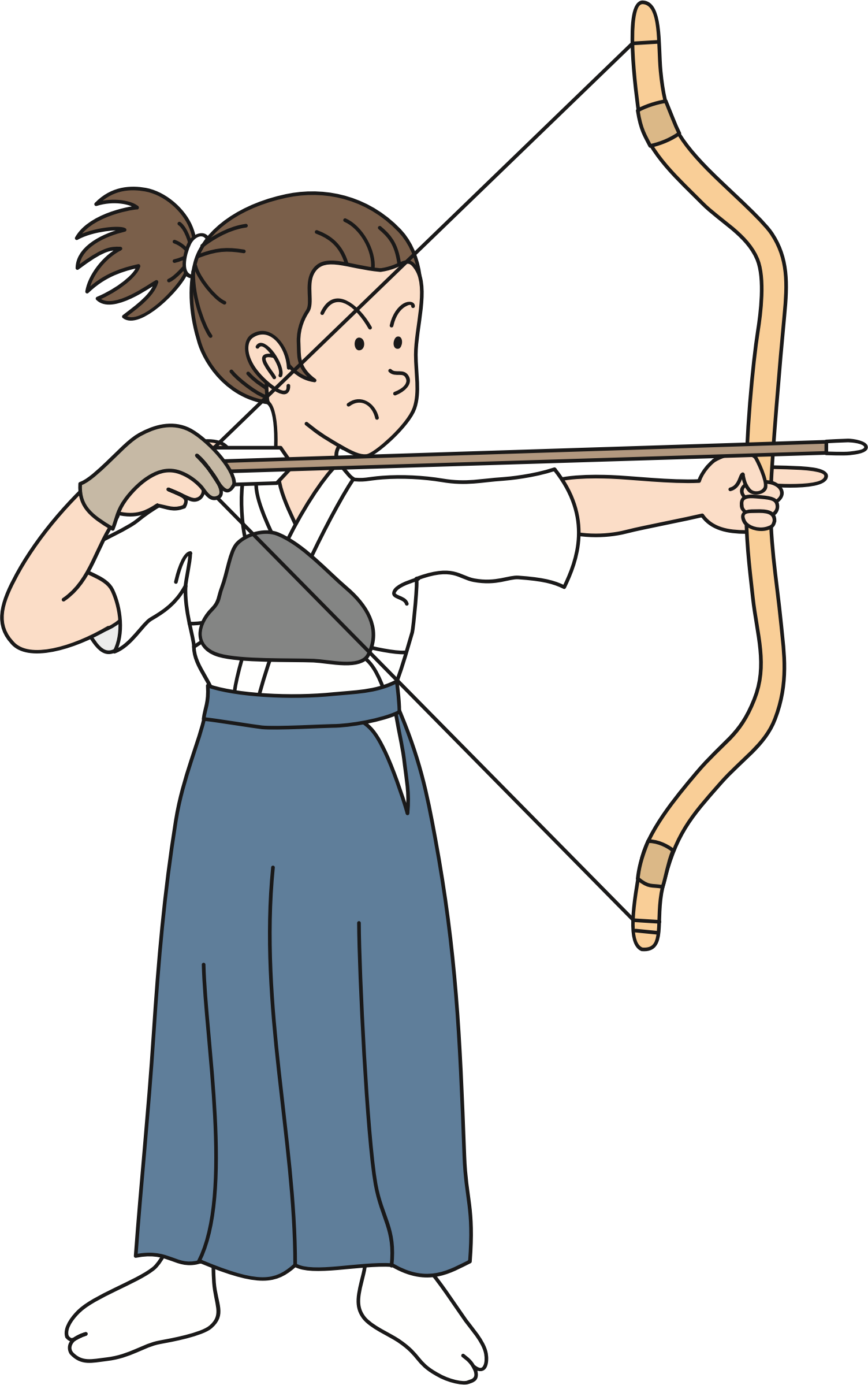 Female Archer Big Image - Archery Clipart, HD Png Download PNG with transparent background