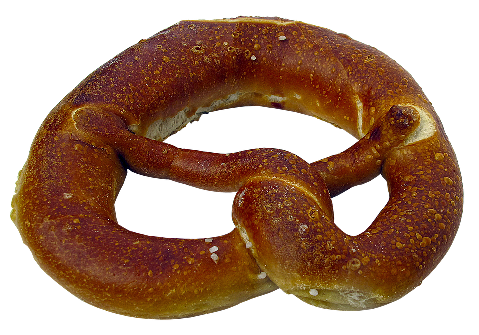 Traditional Baked Pretzel PNG with transparent background