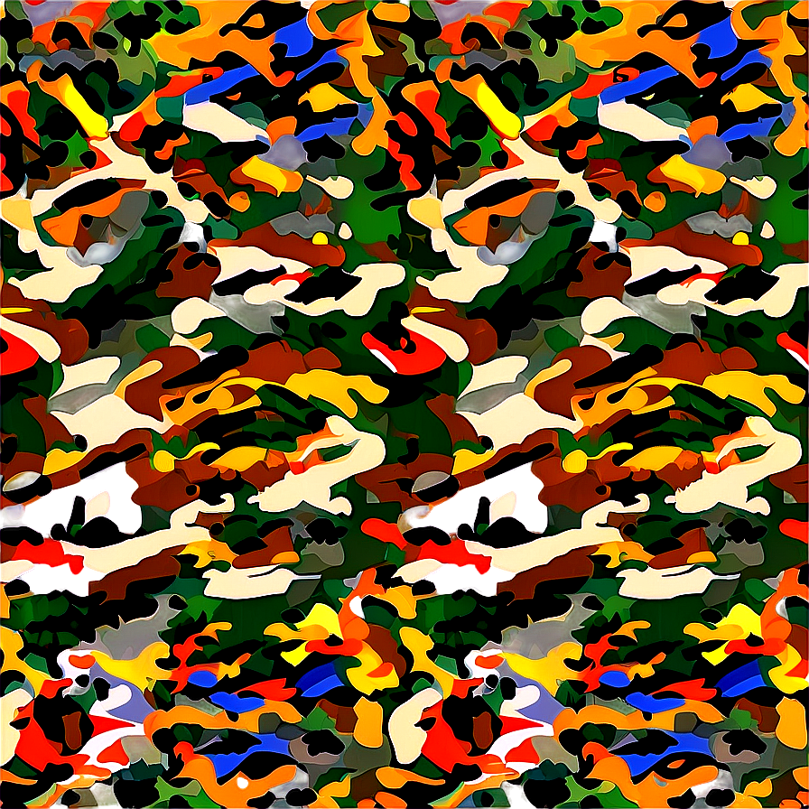 Traditional Camo Seamless PNG 97 PNG image with a transparent background, free high-resolution download