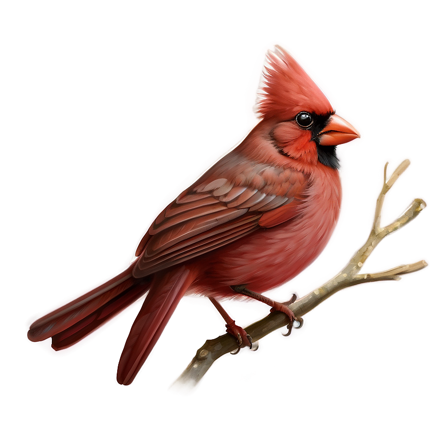 Traditional Cardinal Art Png Dwo