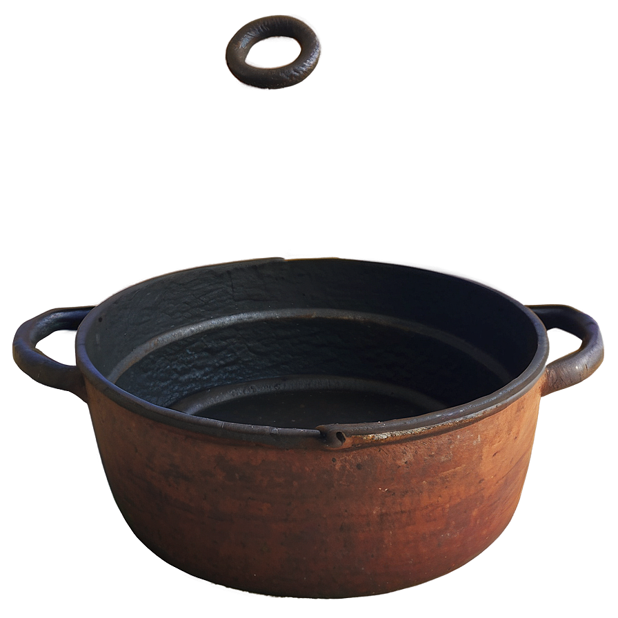 Traditional Cast Iron Cooking Pot Png Dkk89