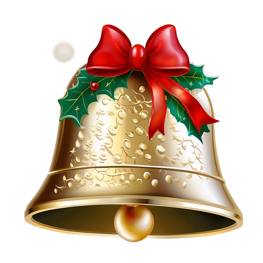 Traditional Christmas Bell Png 15