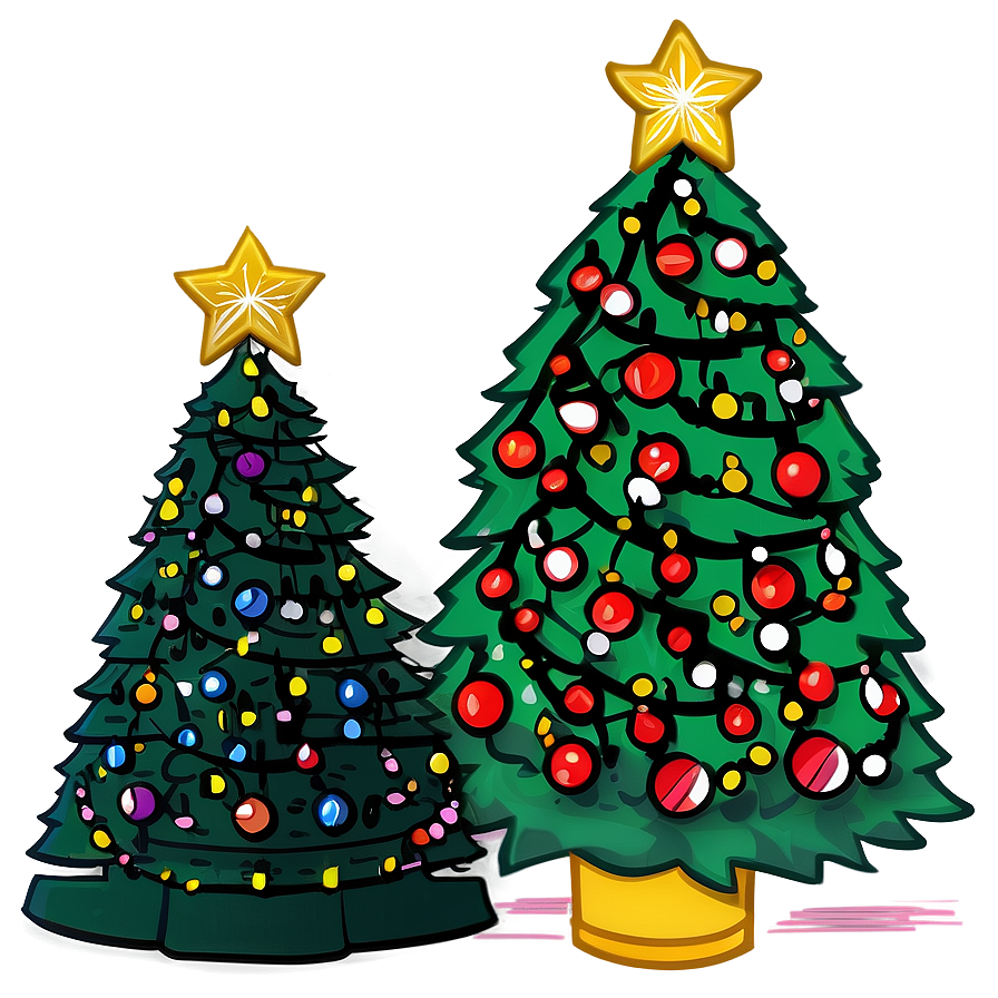 Traditional Christmas Tree Outline Png Fva11