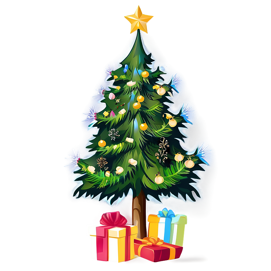 Traditional Christmas Tree Transparent Clipart Png 41