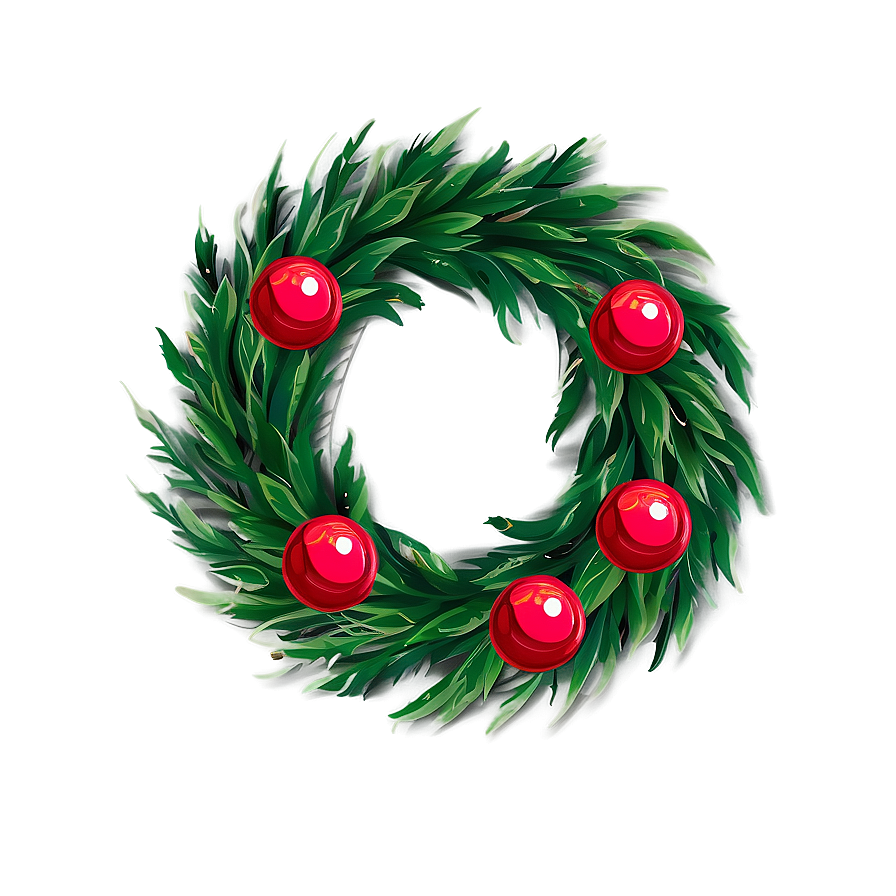 Traditional Christmas Wreath Png 05232024