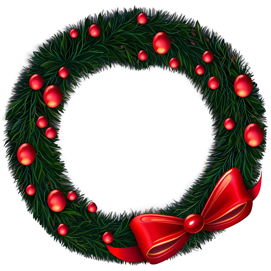 Traditional Christmas Wreath PNG 05232024 PNG image with a transparent background, free high-resolution download