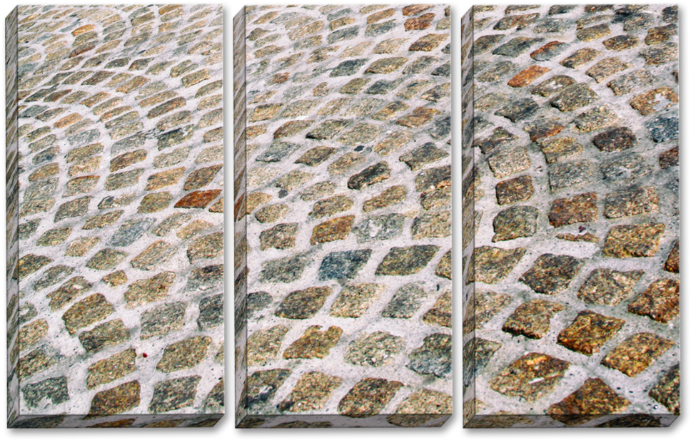 Traditional Cobblestone Pathway PNG image with a transparent background, free high-resolution download