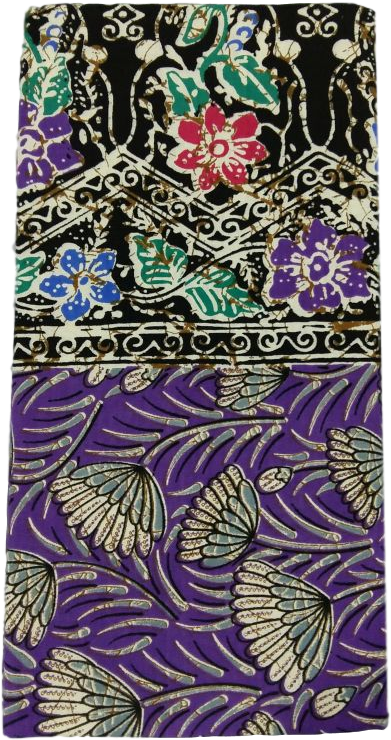 Traditional Floral Batik Fabric Pattern