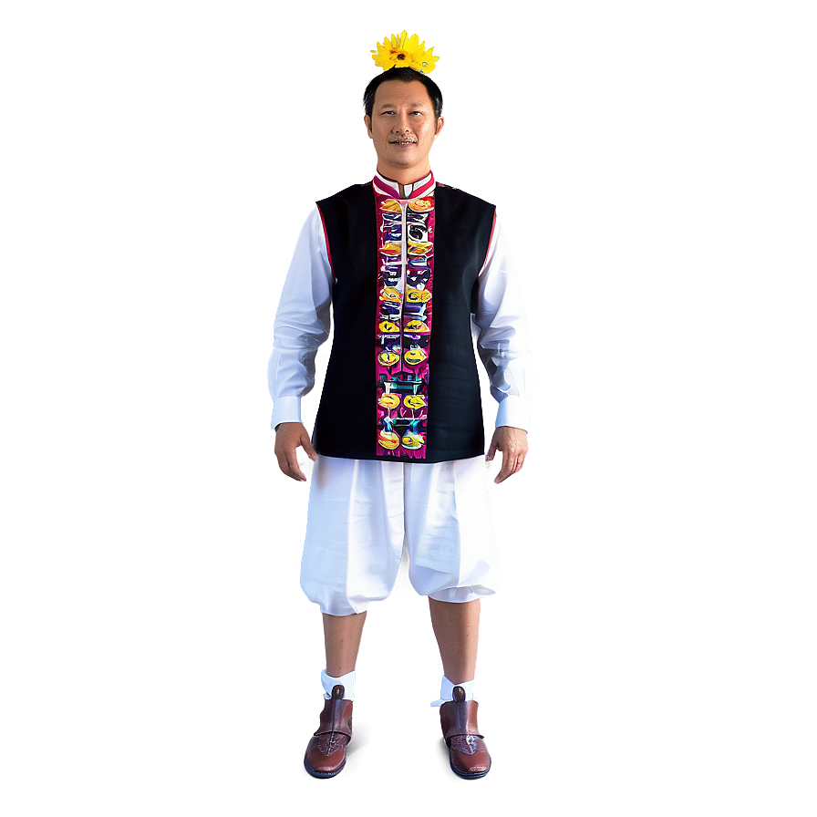 Traditional Folk Costume Portrait Png 06232024