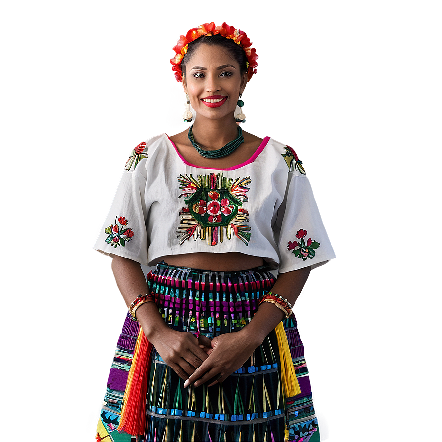 Traditional Folk Costume Portrait Png Fbv