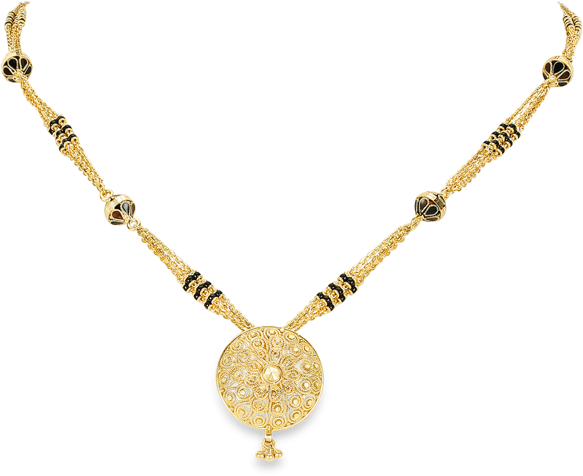 Traditional Gold Mangalsutra Design