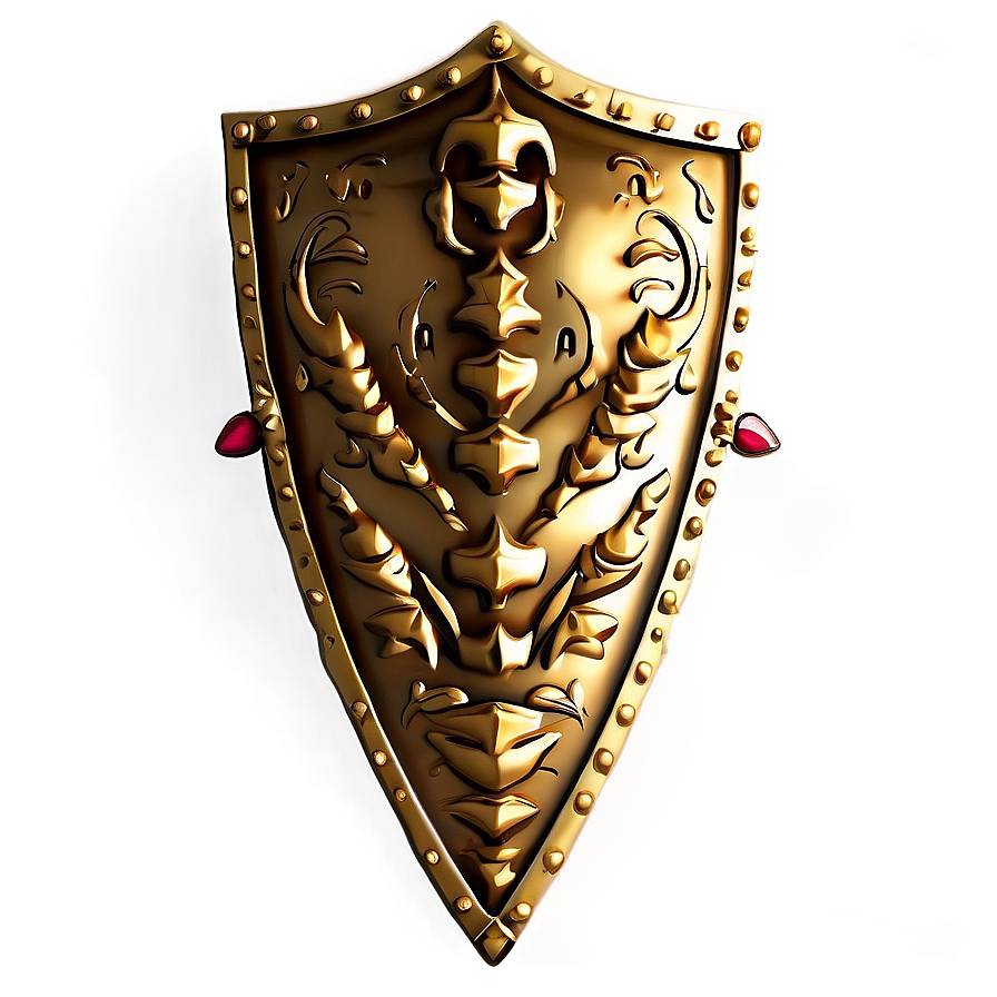 Traditional Gold Shield Png 36