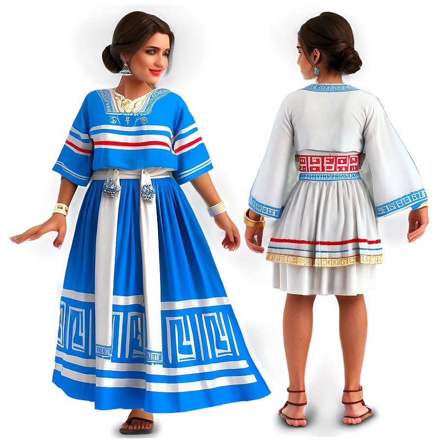 Traditional Greek Costume PNG vij20 PNG with transparent background