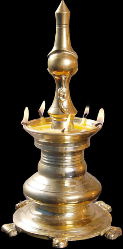 Traditional Indian Brass Lamp