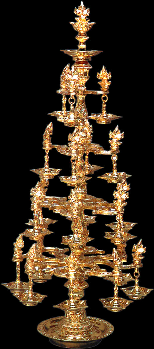 Traditional Indian Brass Lamp