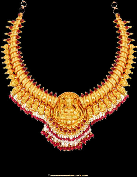 Traditional Indian Gold Necklace Design