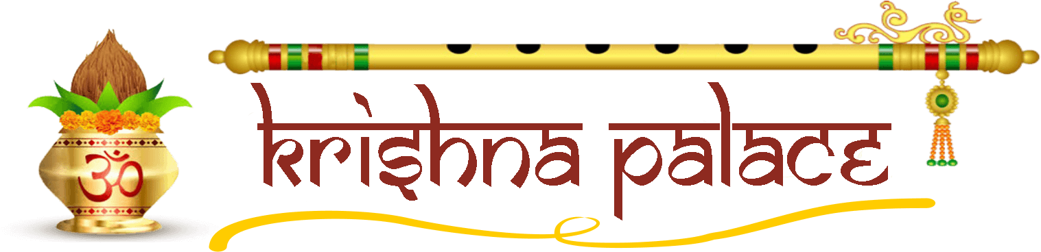 Traditional Indian Krishna Palace Graphic