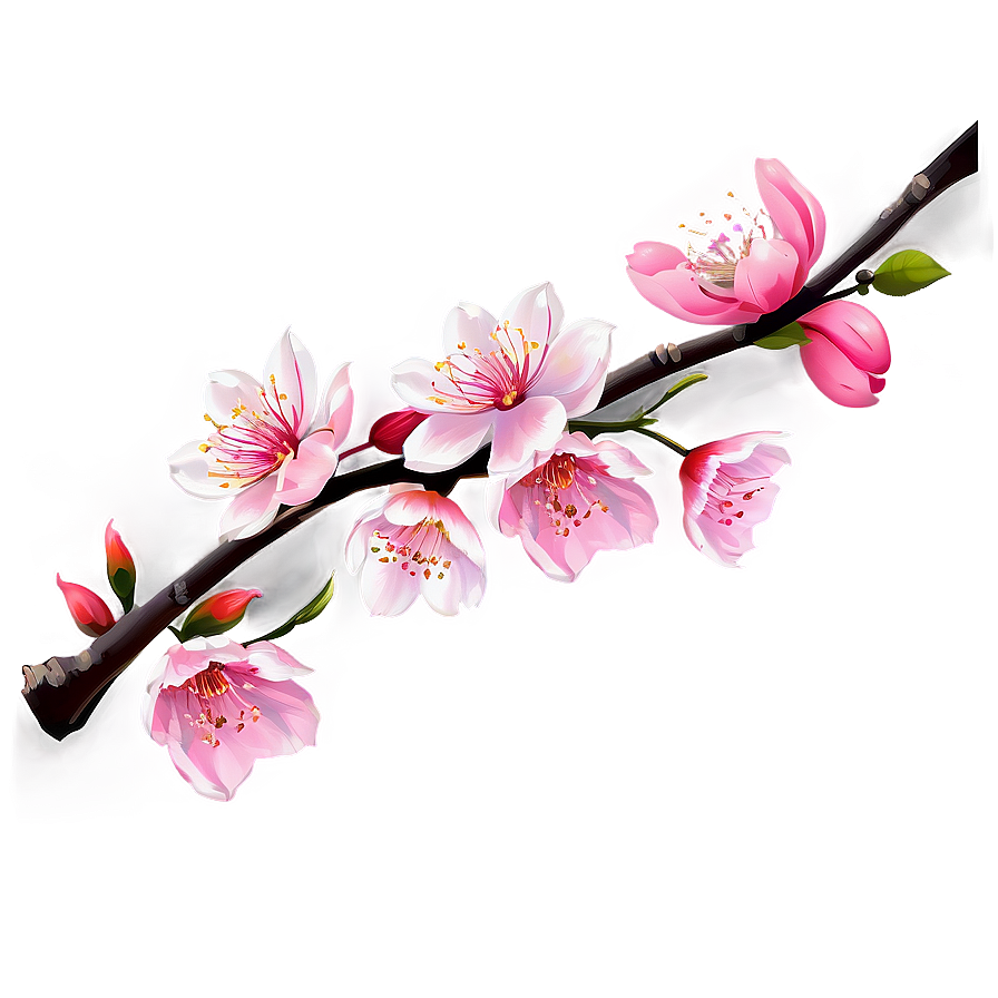 Traditional Japanese Cherry Blossom PNG 05032024 PNG with transparent background