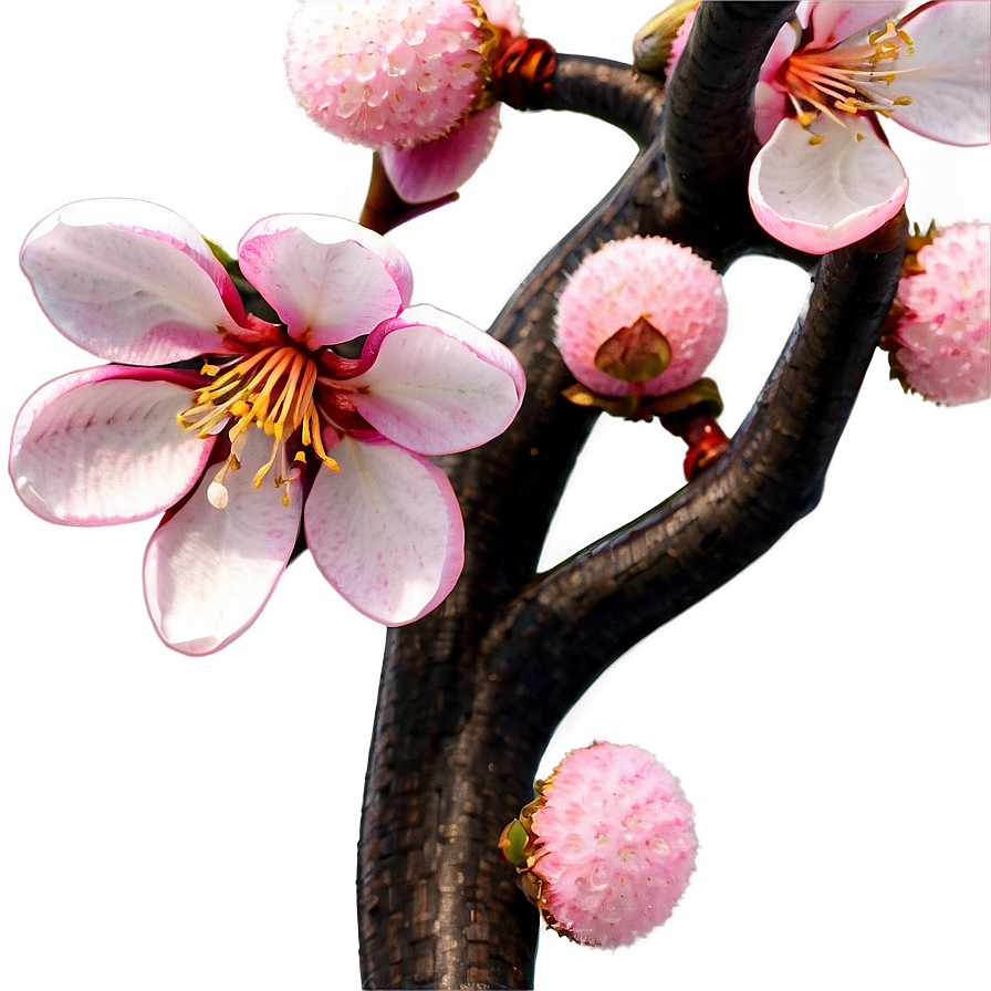 Traditional Japanese Cherry Blossom PNG ion PNG with transparent background