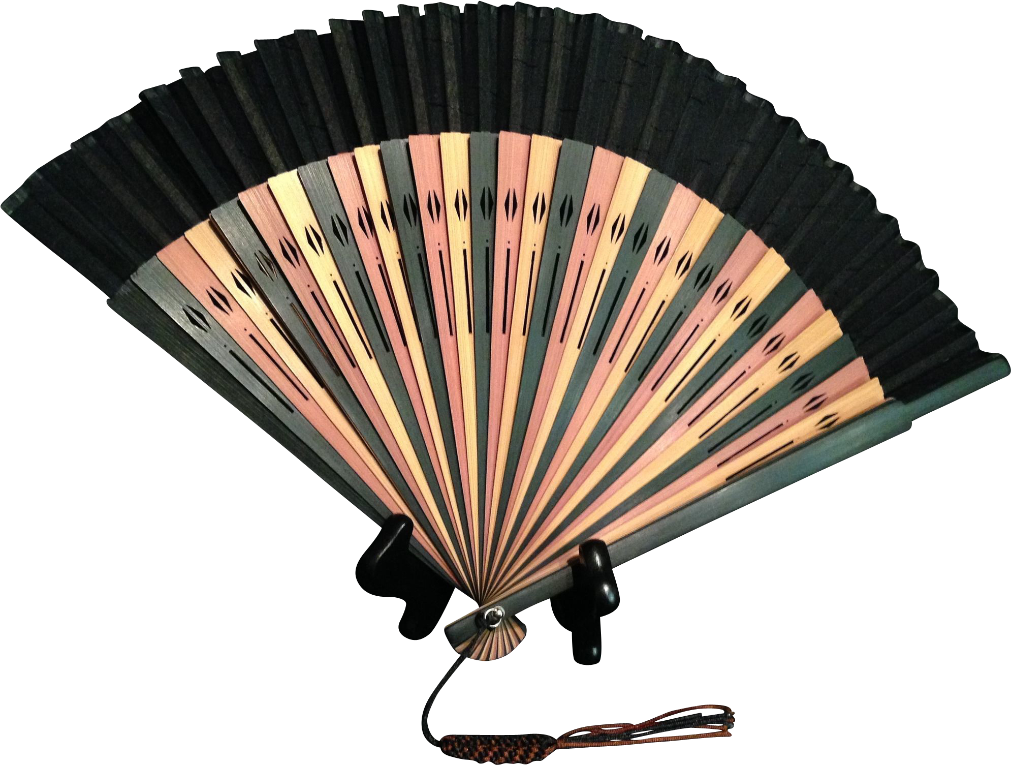 Traditional Japanese Fan Kyoto Craftsmanship PNG with transparent background