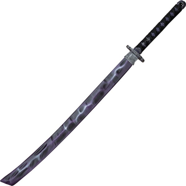Traditional Japanese Katana Sword PNG image with a transparent background, free high-resolution download