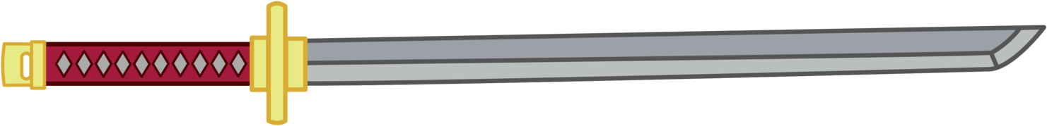 Traditional Japanese Katana Sword PNG image with a transparent background, free high-resolution download