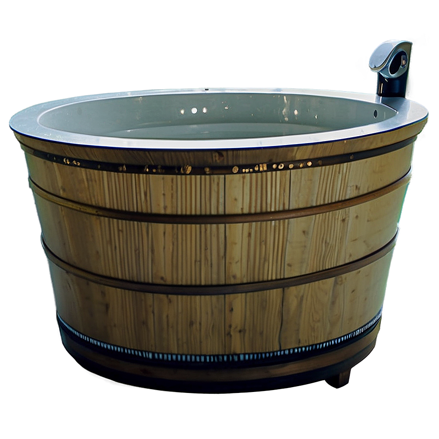 Traditional Japanese Soaking Tub Png 2