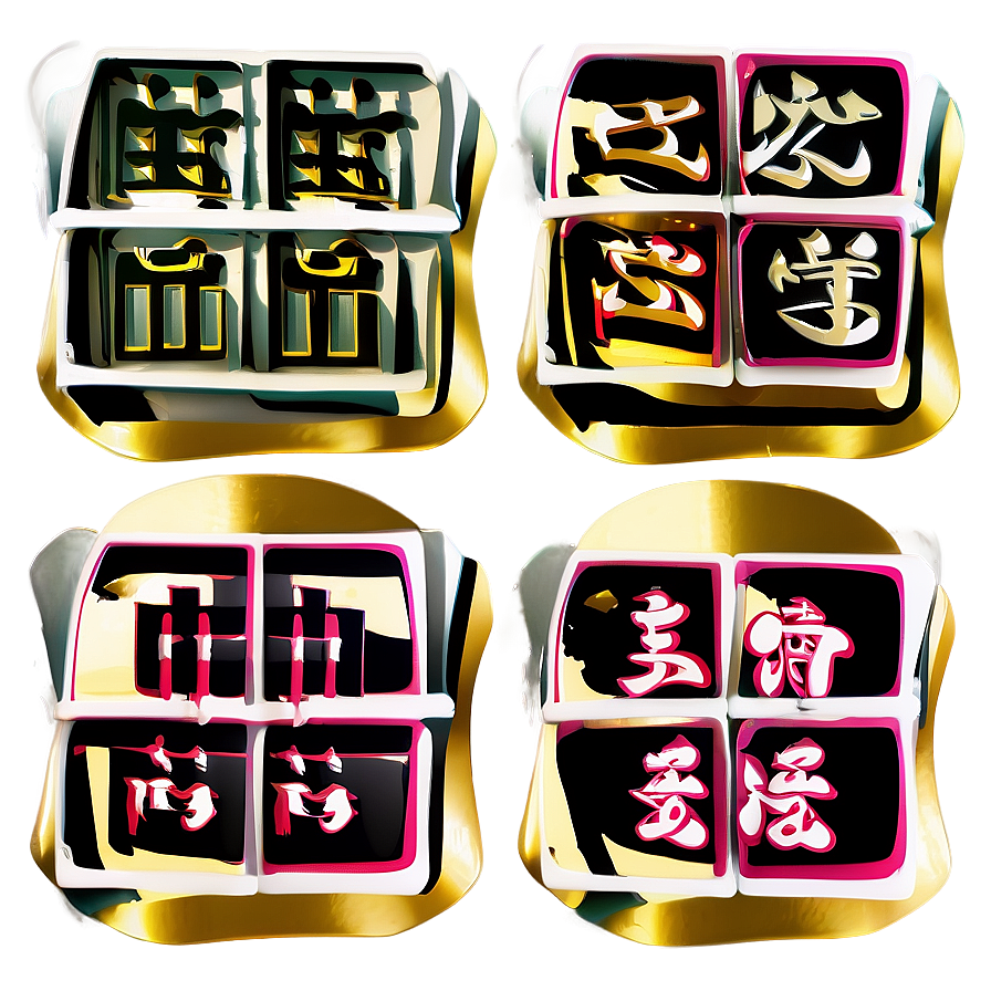 Traditional Kanji Design Png Jym