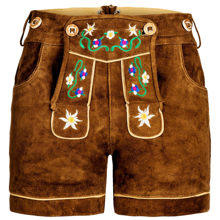 Traditional Leather Lederhosen PNG with transparent background