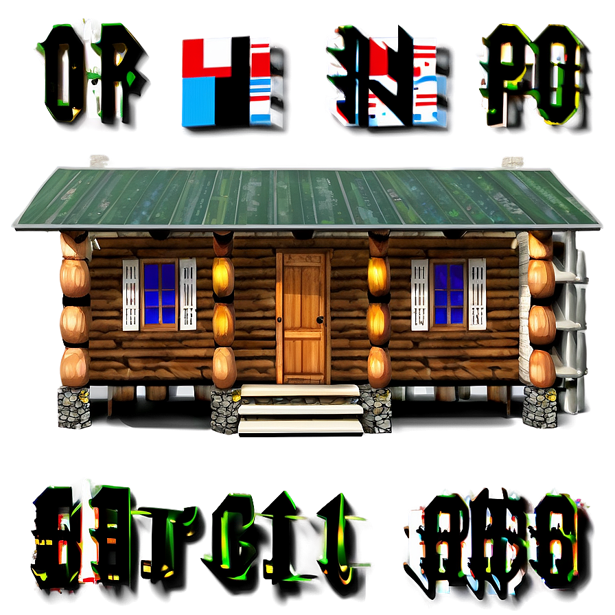 Traditional Log Cabin Design Png 86