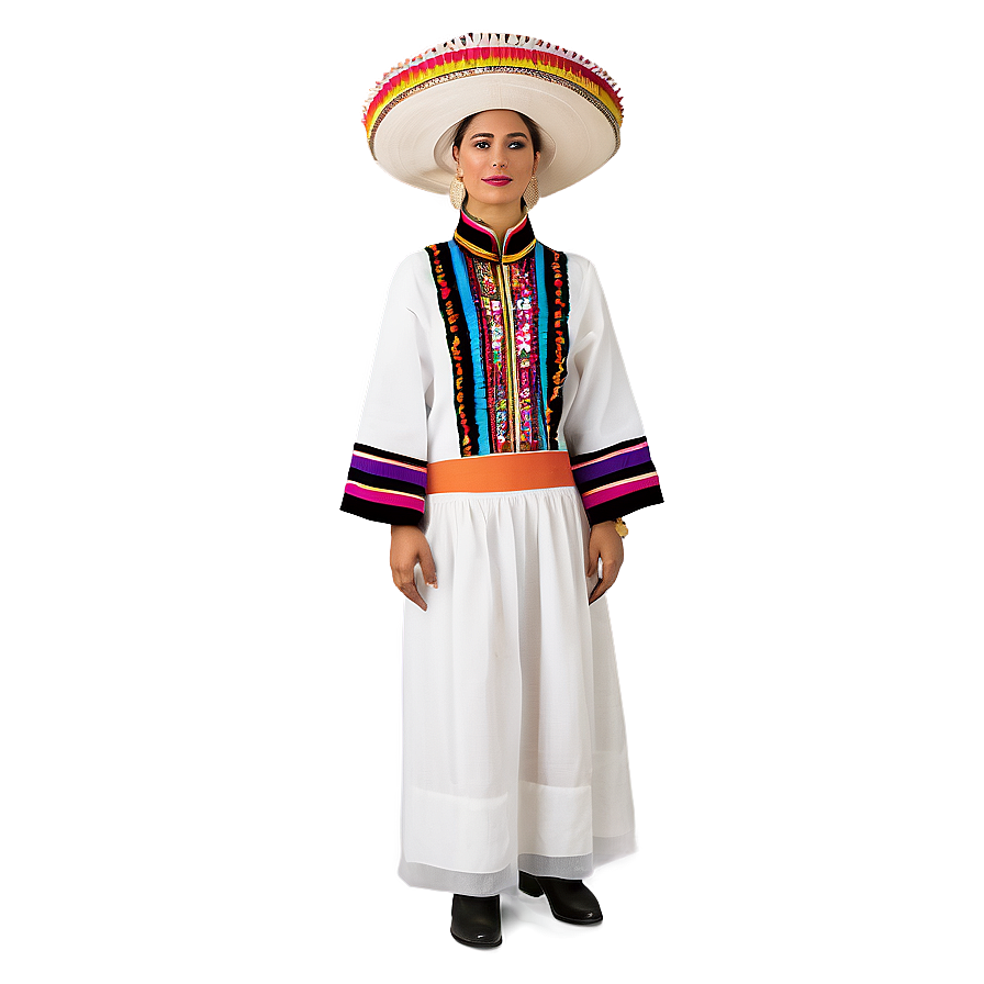 Traditional Mexican Dress PNG 06112024 PNG with transparent background