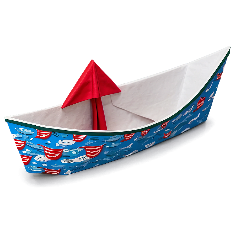 Traditional Paper Boat Template Png 06282024