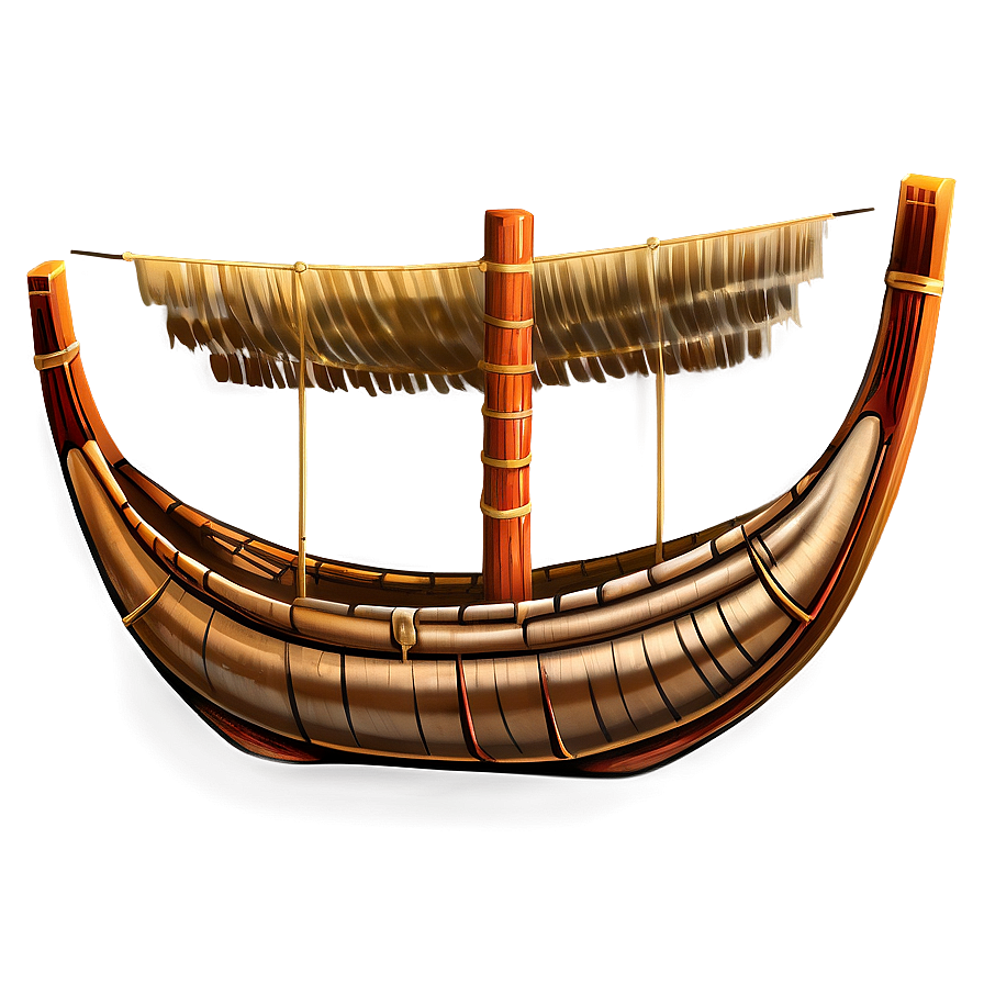 Traditional Papyrus Boat Png Sdx