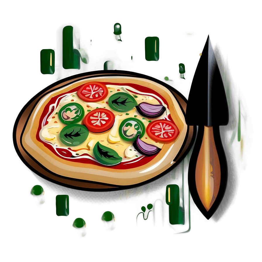 Traditional Pizza Vector Illustration Png 06262024