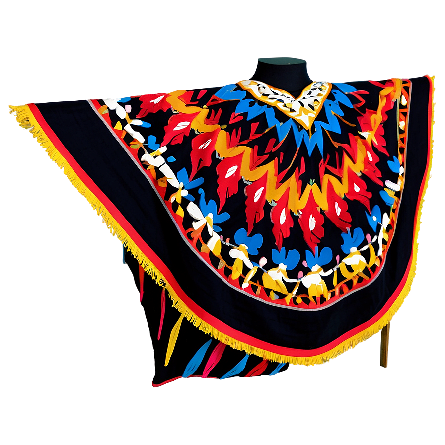 Traditional Poncho Design Png Lrs8