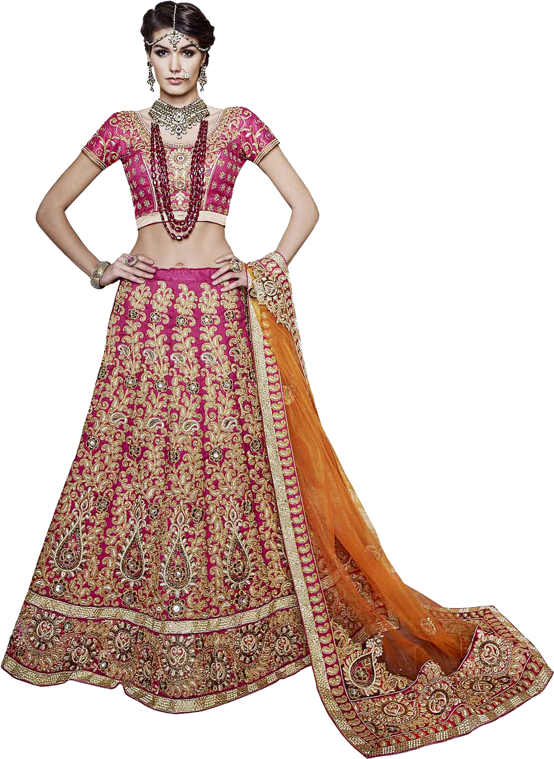 Traditional Red Lehenga Choli Model