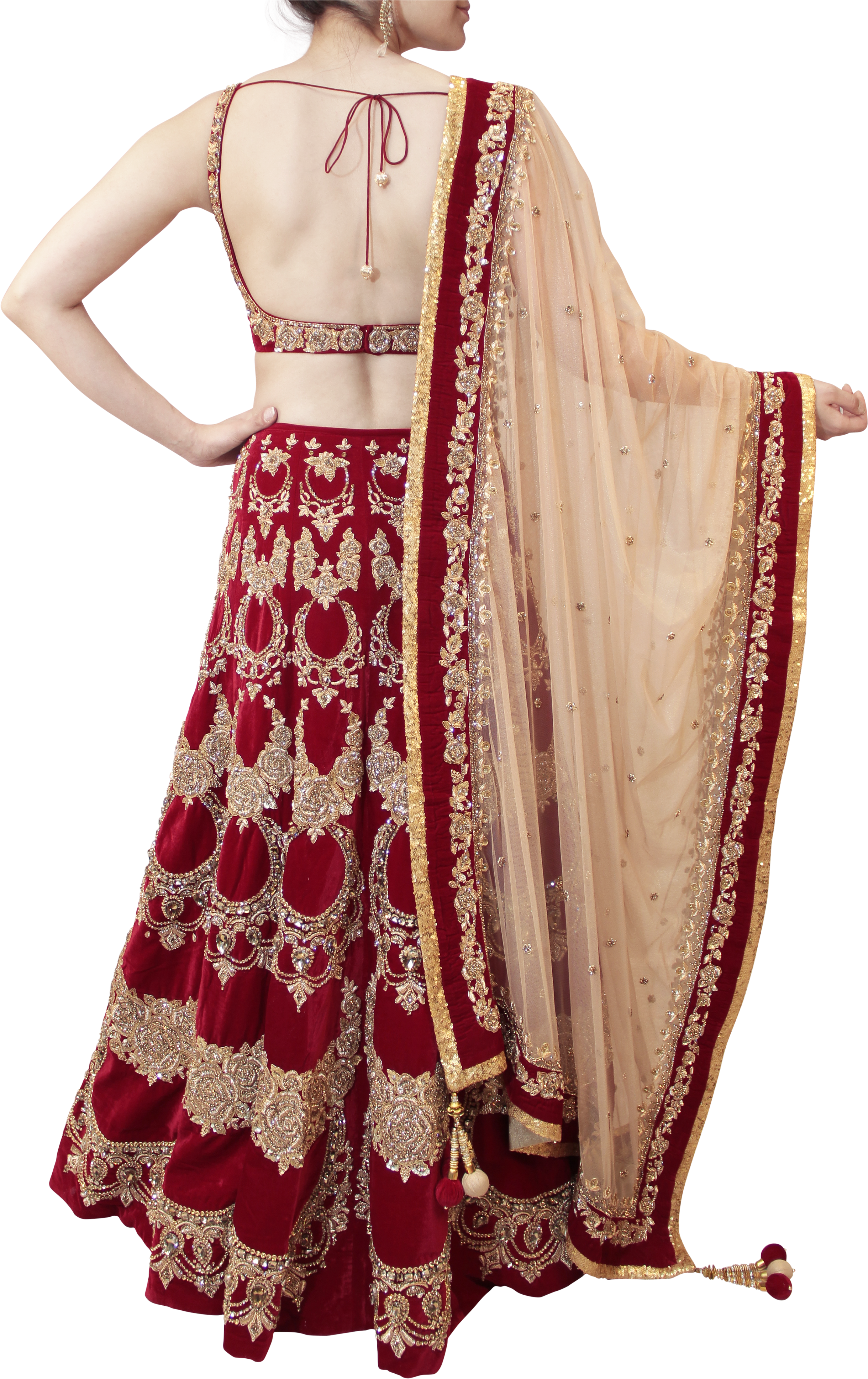 Traditional Red Lehenga Choliwith Dupatta