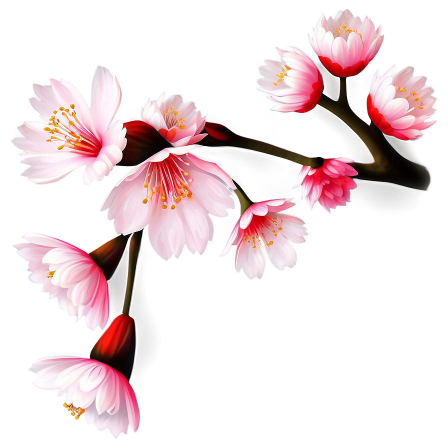 Traditional Sakura Flower Png Oxc