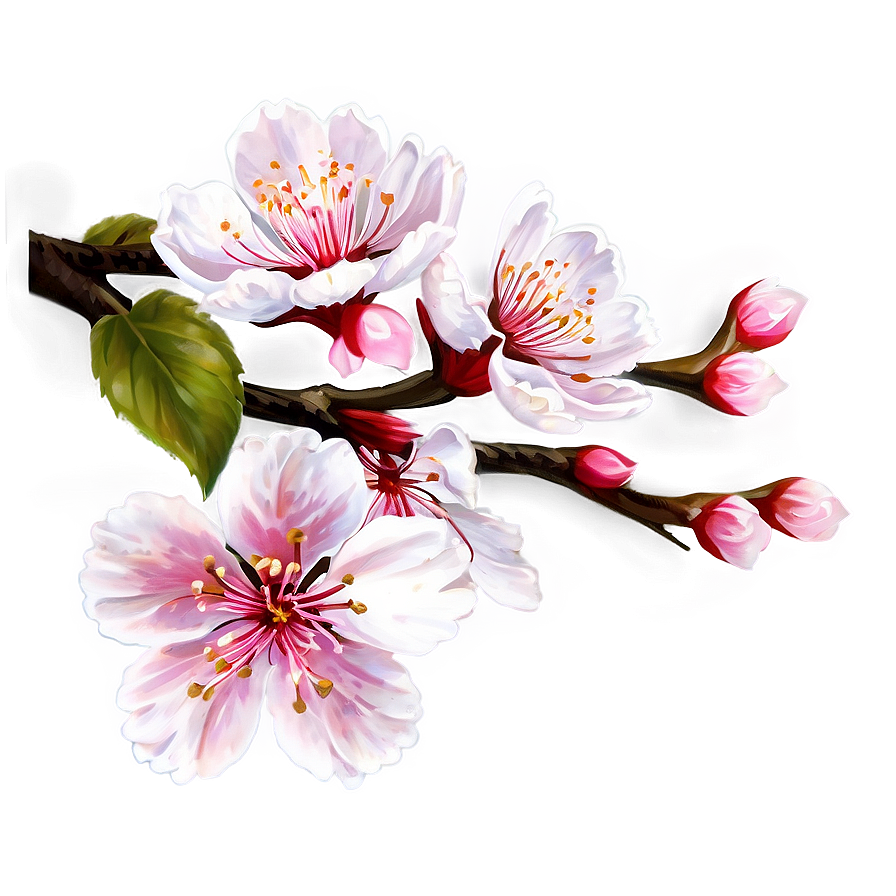 Traditional Sakura Flower Png Qit