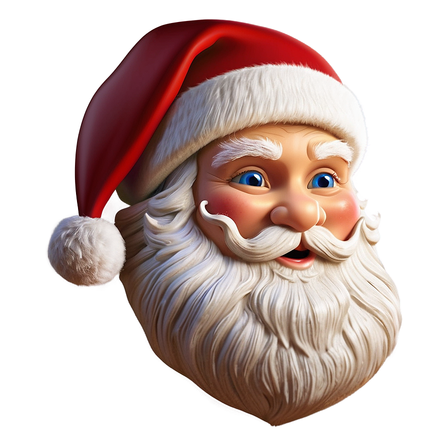 Traditional Santa Face Png Ash