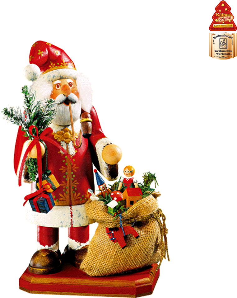 Holzknoddl Vintage Santa, Incense Smoker - Figurine, HD Png Download PNG image with a transparent background, free high-resolution download