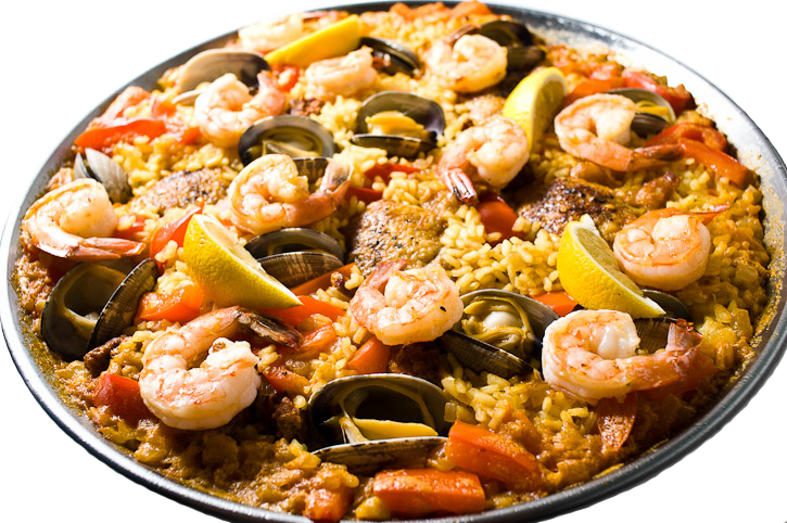 Traditional Spanish Paella Dish