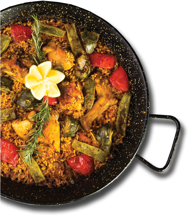 Traditional Spanish Paella Dish