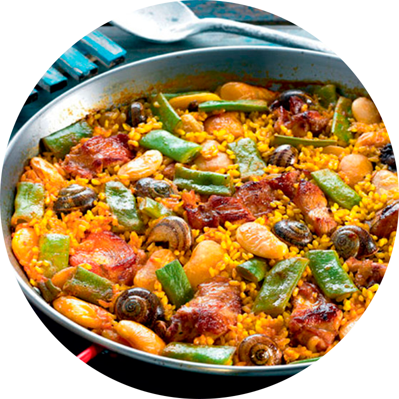 Traditional Spanish Paella Dish