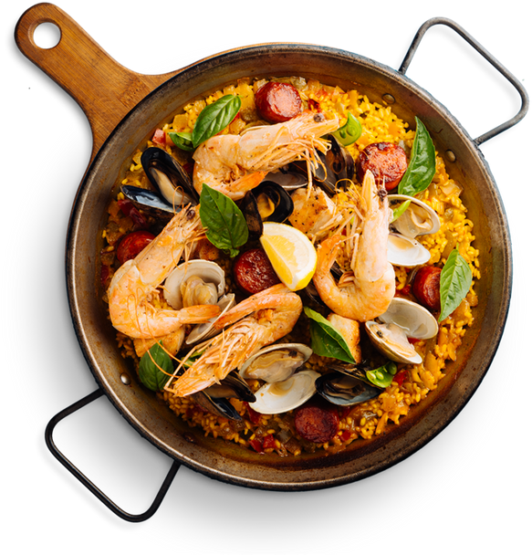 Traditional Spanish Paella Dish