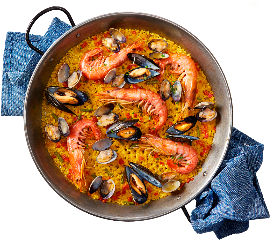 Traditional Spanish Paella Dish