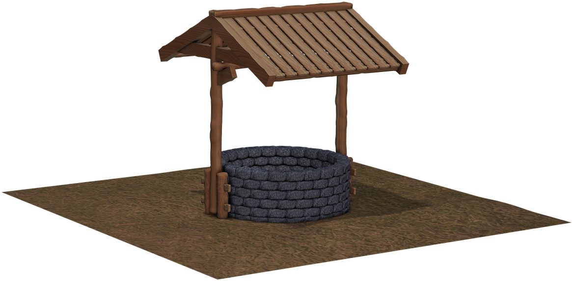 Fountain, Water Fountain, Roof, Covered, Digital Art - Fountain, HD Png Download PNG with transparent background