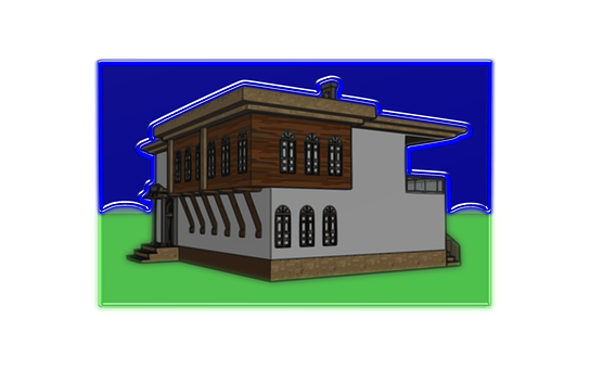 Traditional Style Rendered Home PNG with transparent background